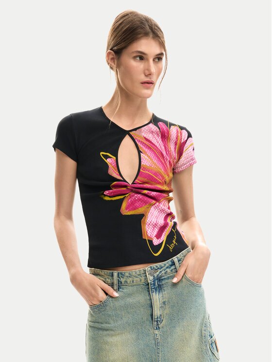 Desigual Тишърт Dublin 26SWTK05 Regular Fit