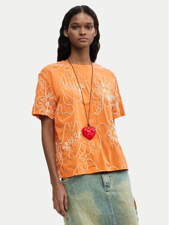 Desigual Тишърт Genova 26SWTK48 Regular Fit