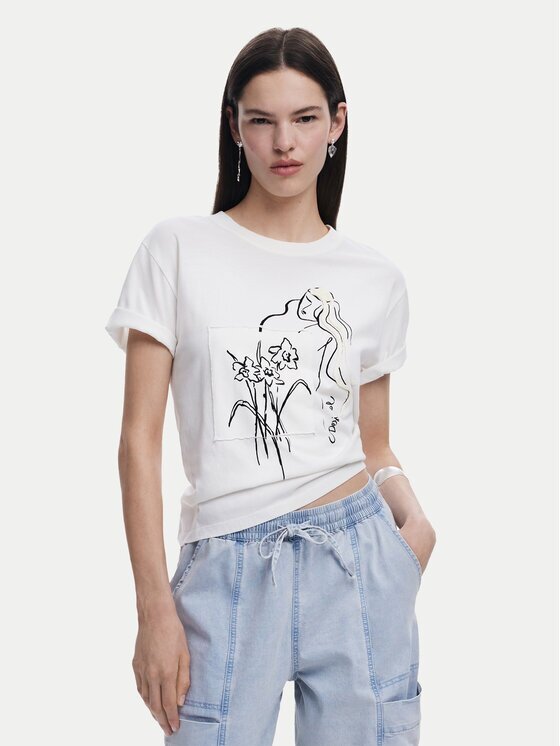 Desigual Тишърт Paraguay 25SWTKAB Regular Fit