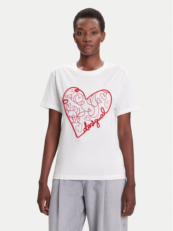 Desigual Тишърт Roma 25WWTK50 Regular Fit