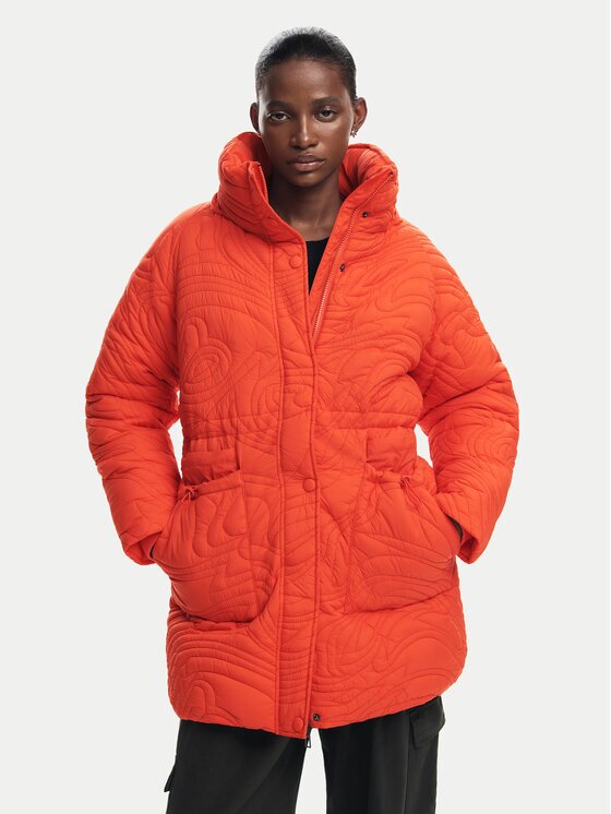 Desigual Зимно яке Aarhus 24WWEWAC Екрю Regular Fit