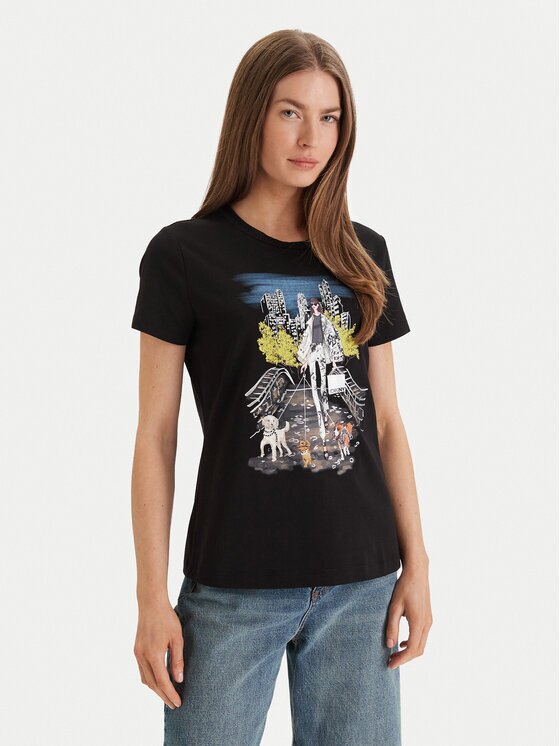 DKNY Тишърт Central Park Conversational P61M0WNA Regular Fit