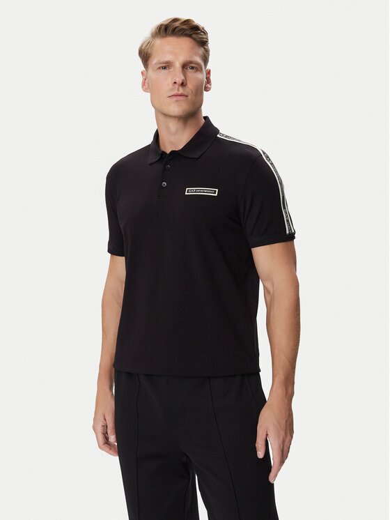 EA7 Emporio Armani Тениска с яка и копчета 7M002190 AF10373 UC001 Regular Fit