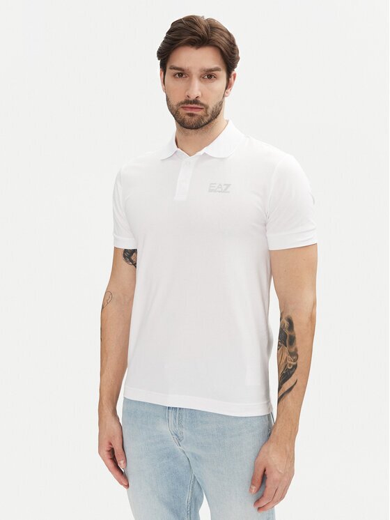 EA7 Emporio Armani Тениска с яка и копчета 8NPF14 PJVQZ 0208 Regular Fit
