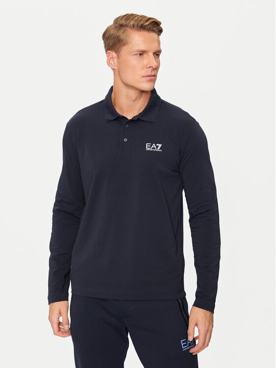 EA7 Emporio Armani Тениска с яка и копчета 8NPF15 PJVQZ 0208 Regular Fit