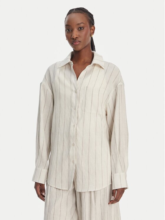 Eleh Риза SS260271 Екрю Relaxed Fit