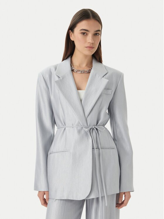 Eleh Сако SS260402 Светлосиньо Relaxed Fit