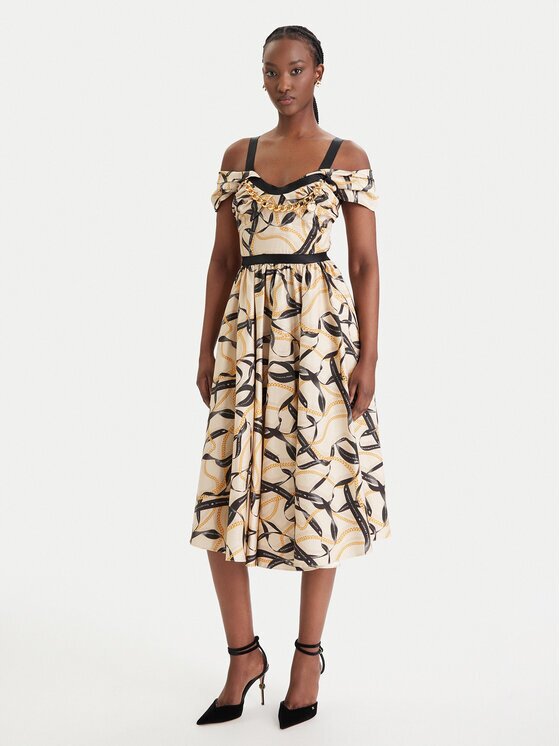 Elisabetta Franchi Коктейлна рокля AB-910-61E2-V590 Regular Fit
