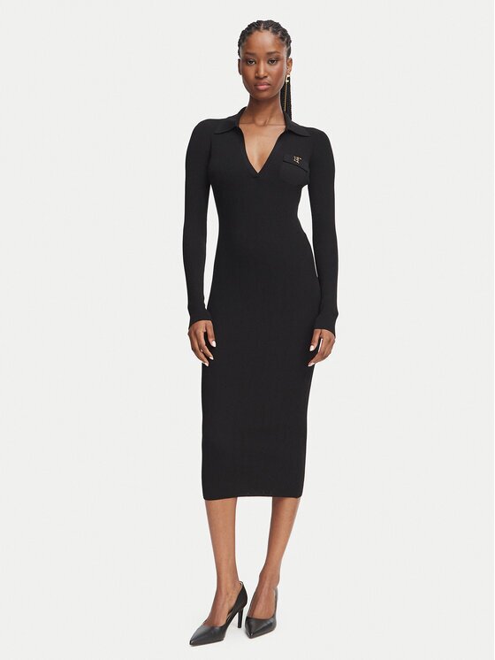 Elisabetta Franchi Плетена рокля AM-08B-66E2-V380 Slim Fit