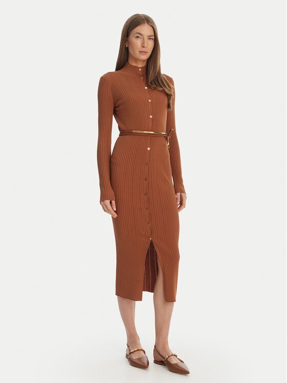 Elisabetta Franchi Плетена рокля AM-15S-61E2-V490 Regular Fit