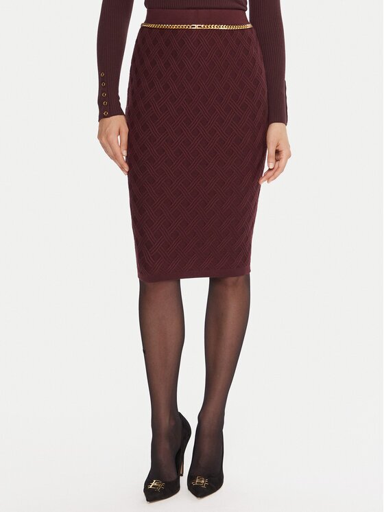 Elisabetta Franchi Пола тип молив GK-20B-56E2-V390 Slim Fit