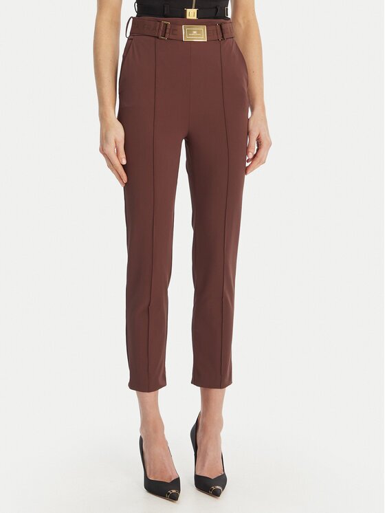 Elisabetta Franchi Текстилни панталони PA-132-61E2-V350 Regular Fit
