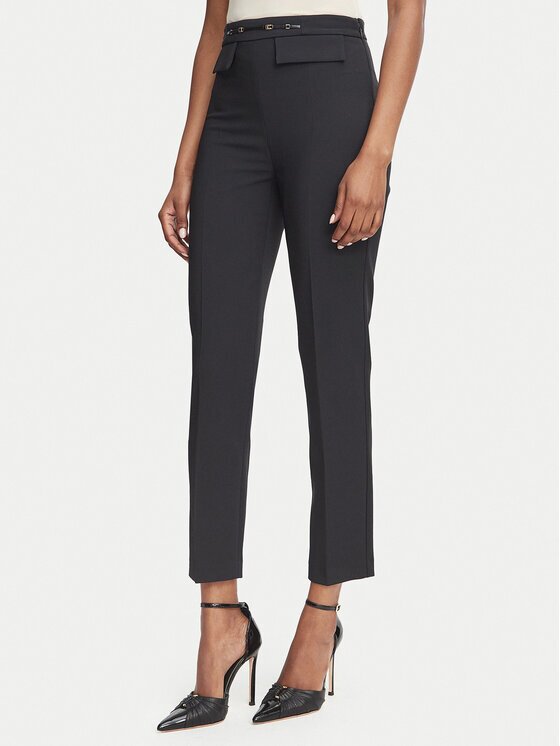 Elisabetta Franchi Текстилни панталони PA-195-66E2-V320 Slim Fit