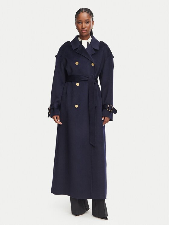 Elisabetta Franchi Вълнено палто CP-02D-66E2-V790 Regular Fit