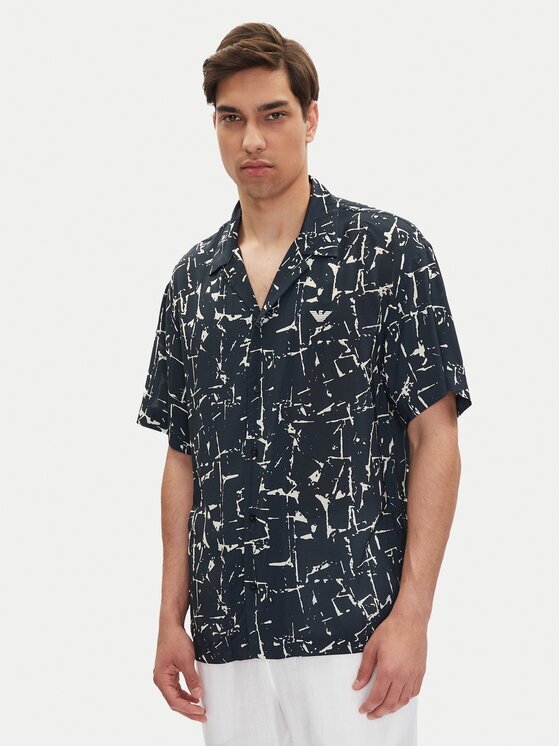 Emporio Armani Риза EM000593 AF12351 F0027 Светлосиньо Regular Fit