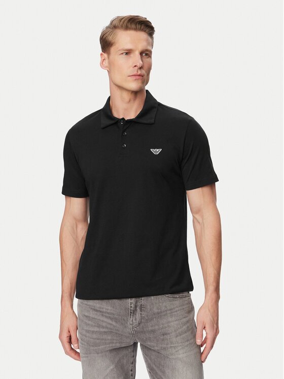 Emporio Armani Тениска с яка и копчета EM000571 AF20424 UB102 Regular Fit