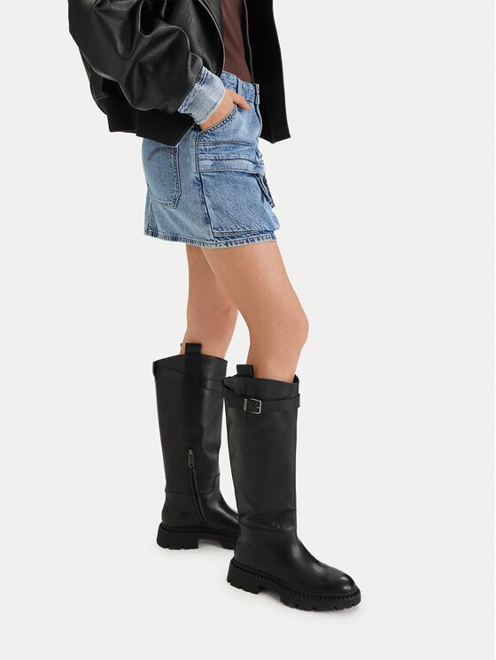 G-Star Raw Ботуши EO-GLCIA-8190C Черен