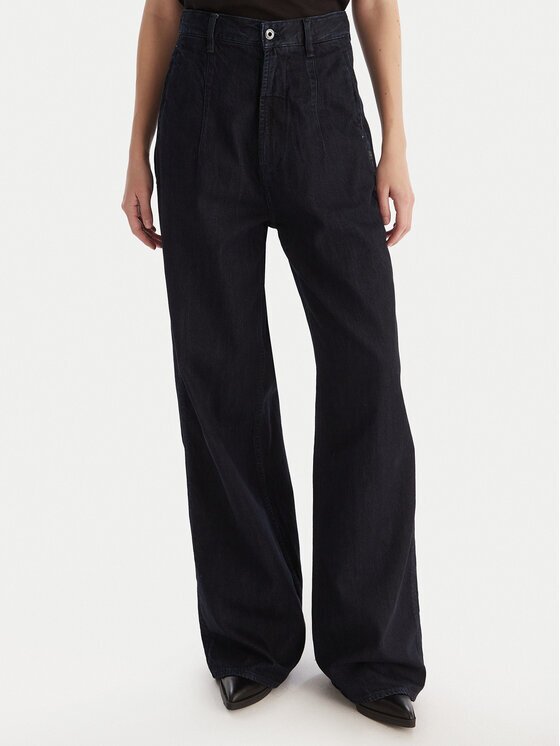 G-Star Raw Дънки Roos D27705-D536 Тъмносин Wide Leg