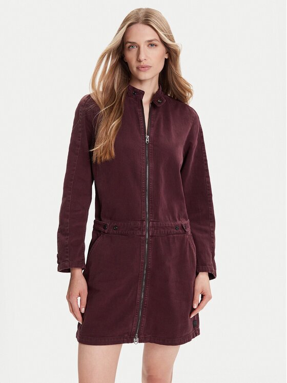G-Star Raw Дънкова рокля Moto D27009-E078 Виолетов Relaxed Fit