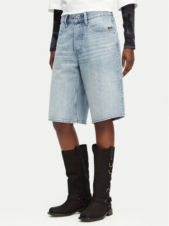 G-Star Raw Дънкови шорти Clean Edge D28383-E352 Wide Fit