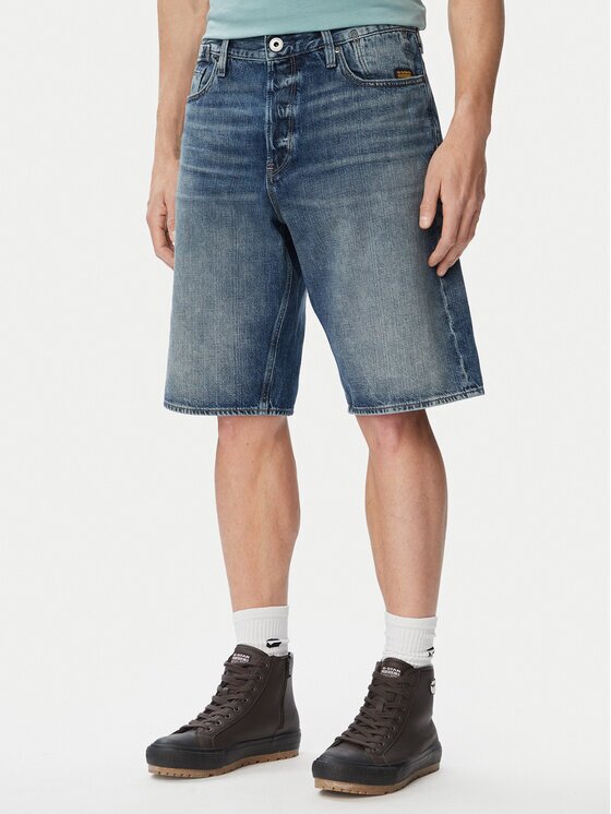 G-Star Raw Дънкови шорти Deeggie D28474-E352 Син Regular Fit