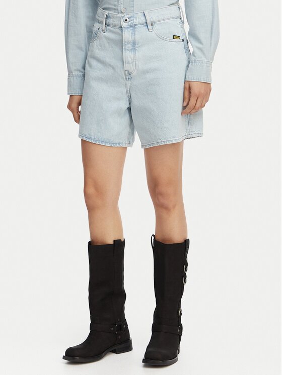G-Star Raw Дънкови шорти Jett D28386-E352 Светлосин Regular Fit