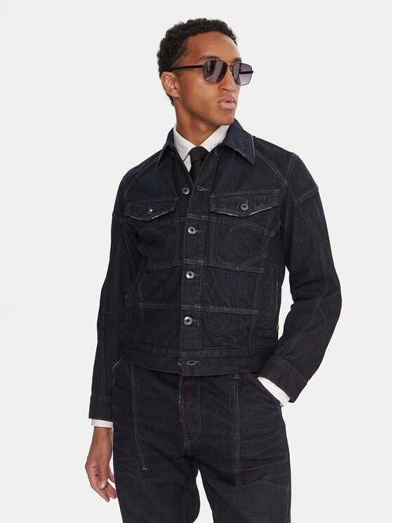 G-Star Raw Дънково яке Kitoh 3D D27404-E207 Тъмносин Regular Fit