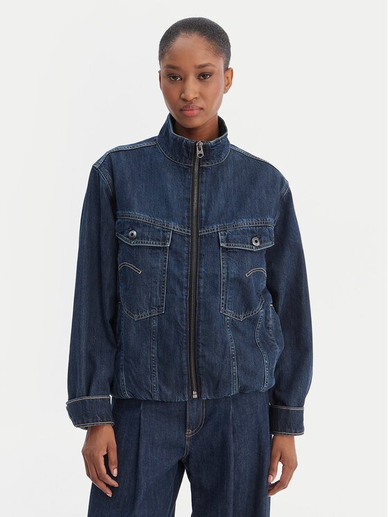 G-Star Raw Дънково яке Rib Trucker D28586-D536 Син Regular Fit