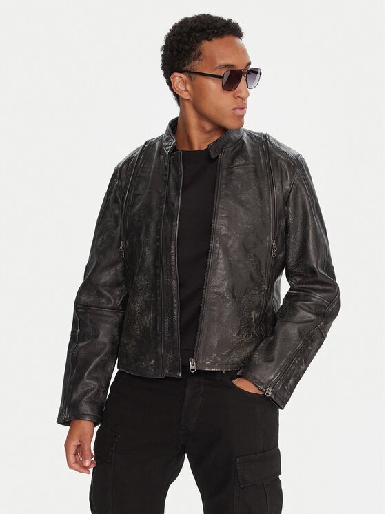 G-Star RAW Кожено яке D26931-E082 Regular Fit