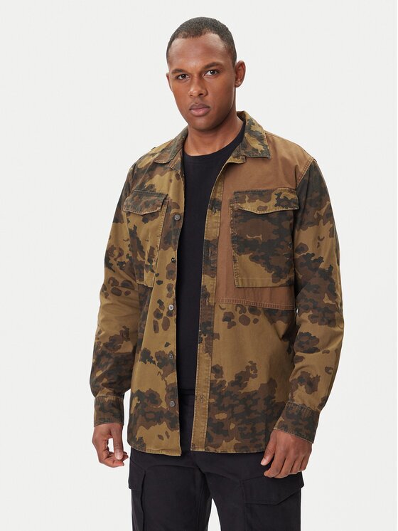 G-Star Raw Риза Cargo Pkt D26900-D553 Зелен Regular Fit