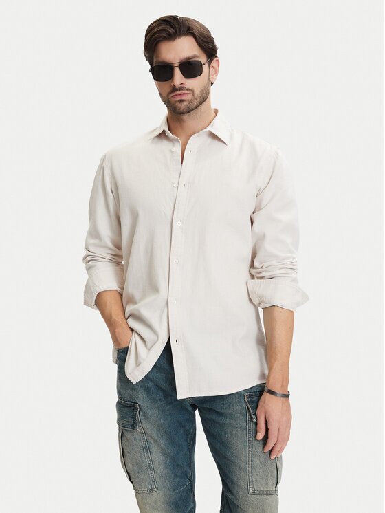 G-Star Raw Риза Clean D25196-D454 Екрю Regular Fit
