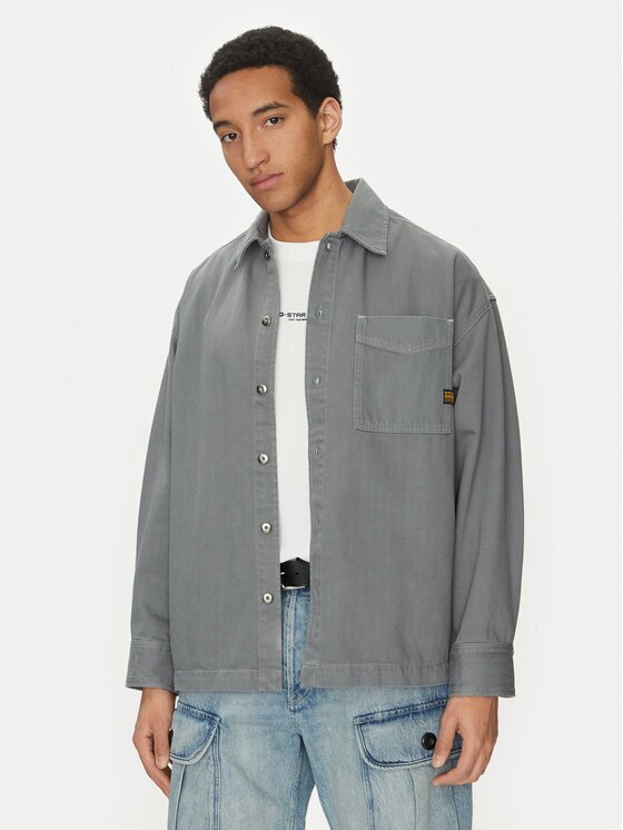 G-Star Raw Риза D23007-D300 H116 Сив Boxy Fit
