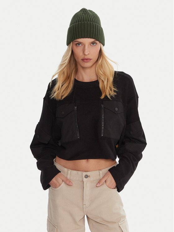 G-Star Raw Суитшърт Multi Pkt D27168-E312 Черен Relaxed Fit