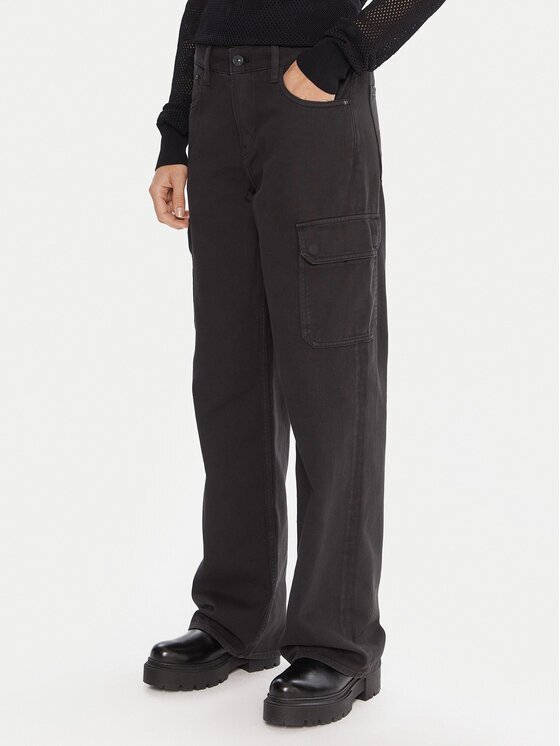 G-Star Raw Текстилни панталони Judee D24673-E078 Черен Relaxed Fit