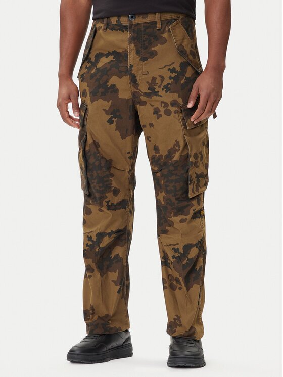 G-Star Raw Текстилни панталони R-3N D25224-D553 Зелен Straight Fit