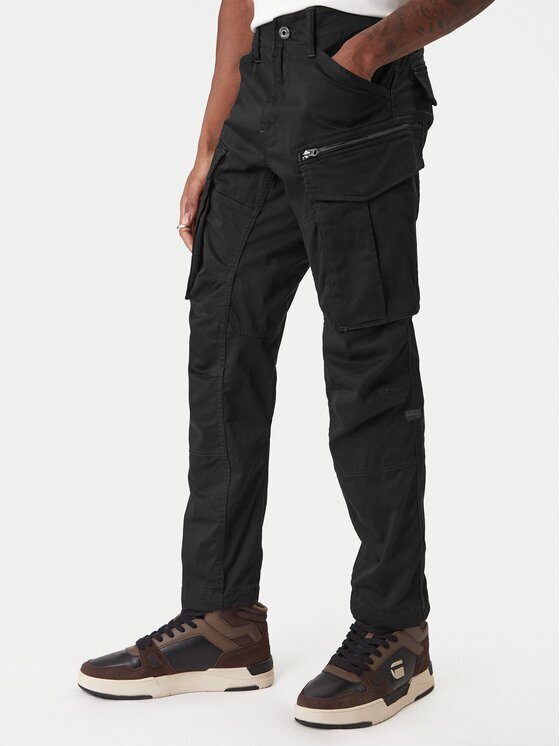 G-Star Raw Текстилни панталони Rovic D02190-5126-6484 Черен Tapered Fit