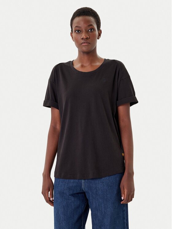 G-Star Raw Тишърт Rolled Up D24524-4107 Черен Loose Fit