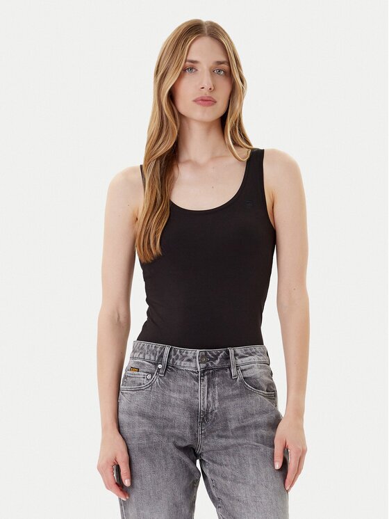 G-Star Raw топ Base D07210-3310 Черен Slim Fit