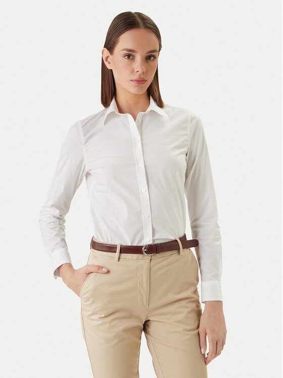 Gant Риза 4300486 Светлосиньо Slim Fit