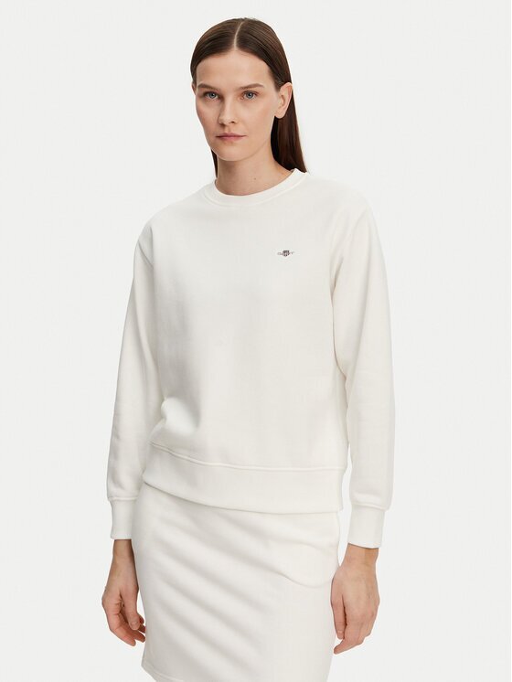 Gant Суитшърт Shield 4201414 Екрю Relaxed Fit