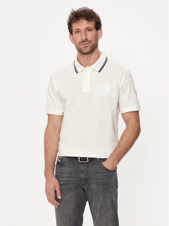 Gant Тениска с яка и копчета Contrast 2013039 Regular Fit