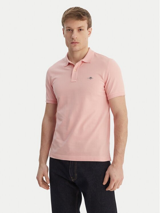 Gant Тениска с яка и копчета Shield 2220 Slim Fit