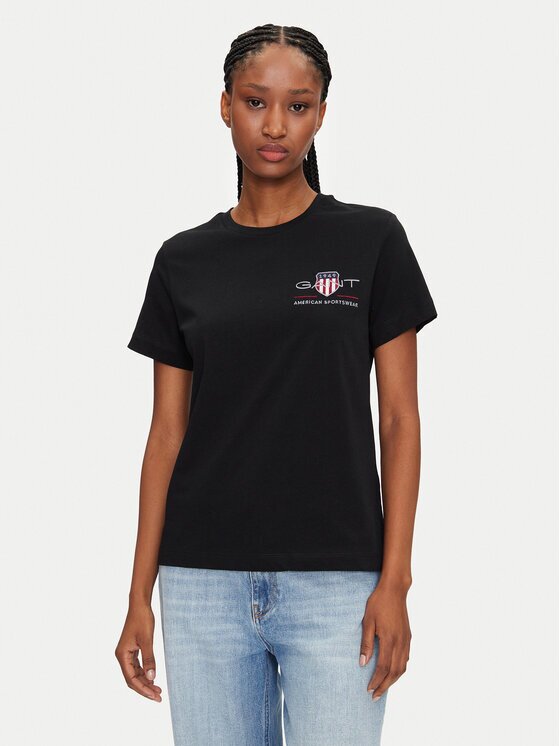 Gant Тишърт Bisiklet Yaka 4200277 Regular Fit