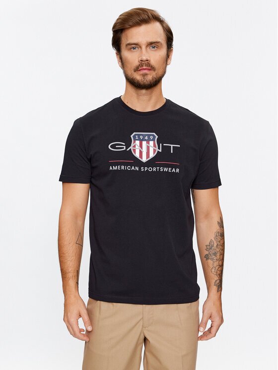 Gant Тишърт Reg Archive Shield Ss 2003199 Regular Fit