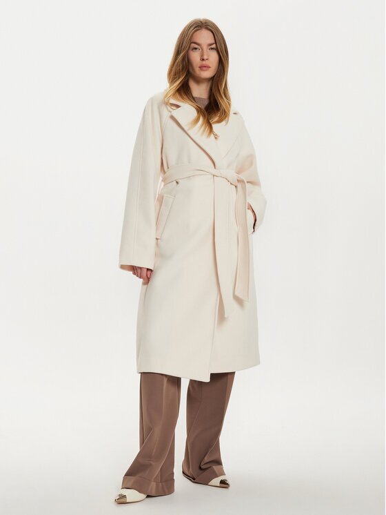 Gina Tricot Преходно палто 22987 Екрю Regular Fit