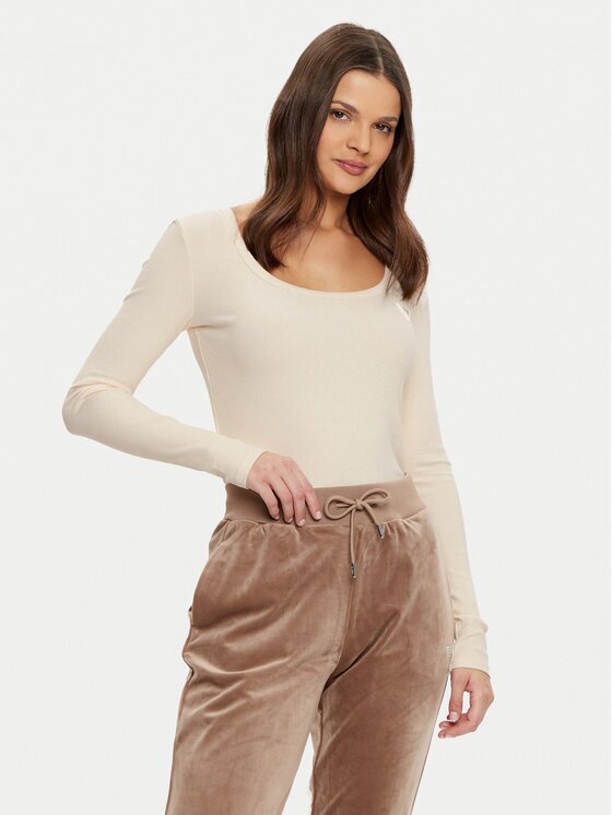Guess Блуза V4BP07 K8RT2 Екрю Regular Fit