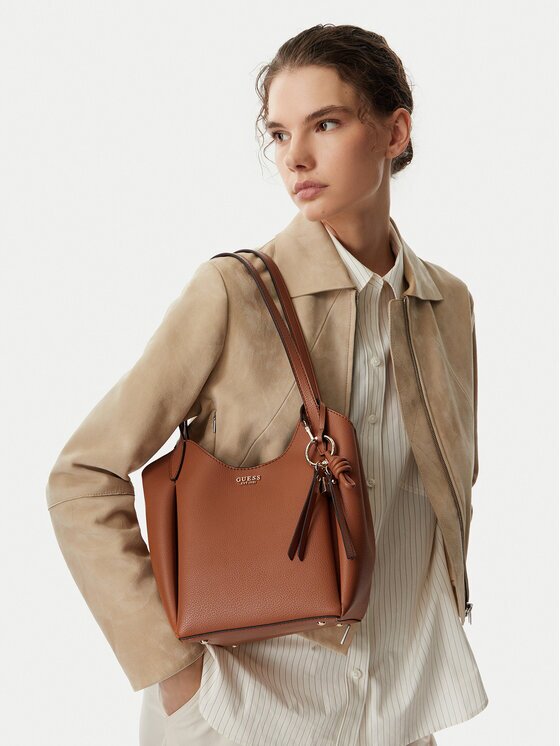 Guess Дамска чанта HWBG97 35030 Светлокафяв