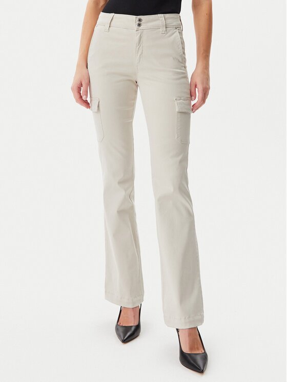 Guess Дънки W5GA1B W93CL Екрю Slim Fit