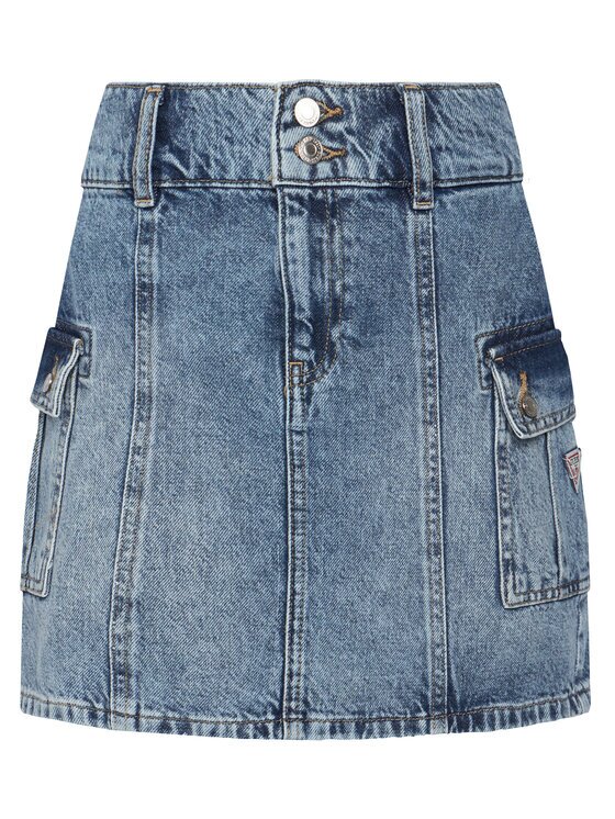 Guess Дънкова пола J6RD20 D45E0 Regular Fit
