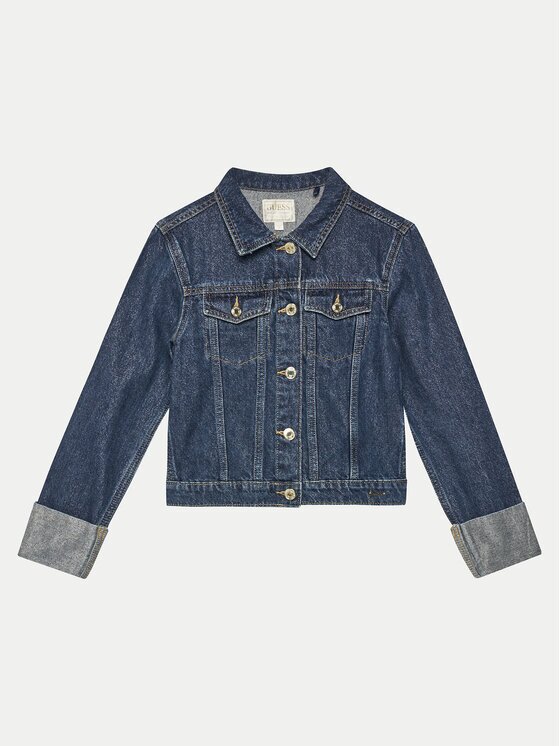 Guess Дънково яке J5RL03 D5D90 Regular Fit